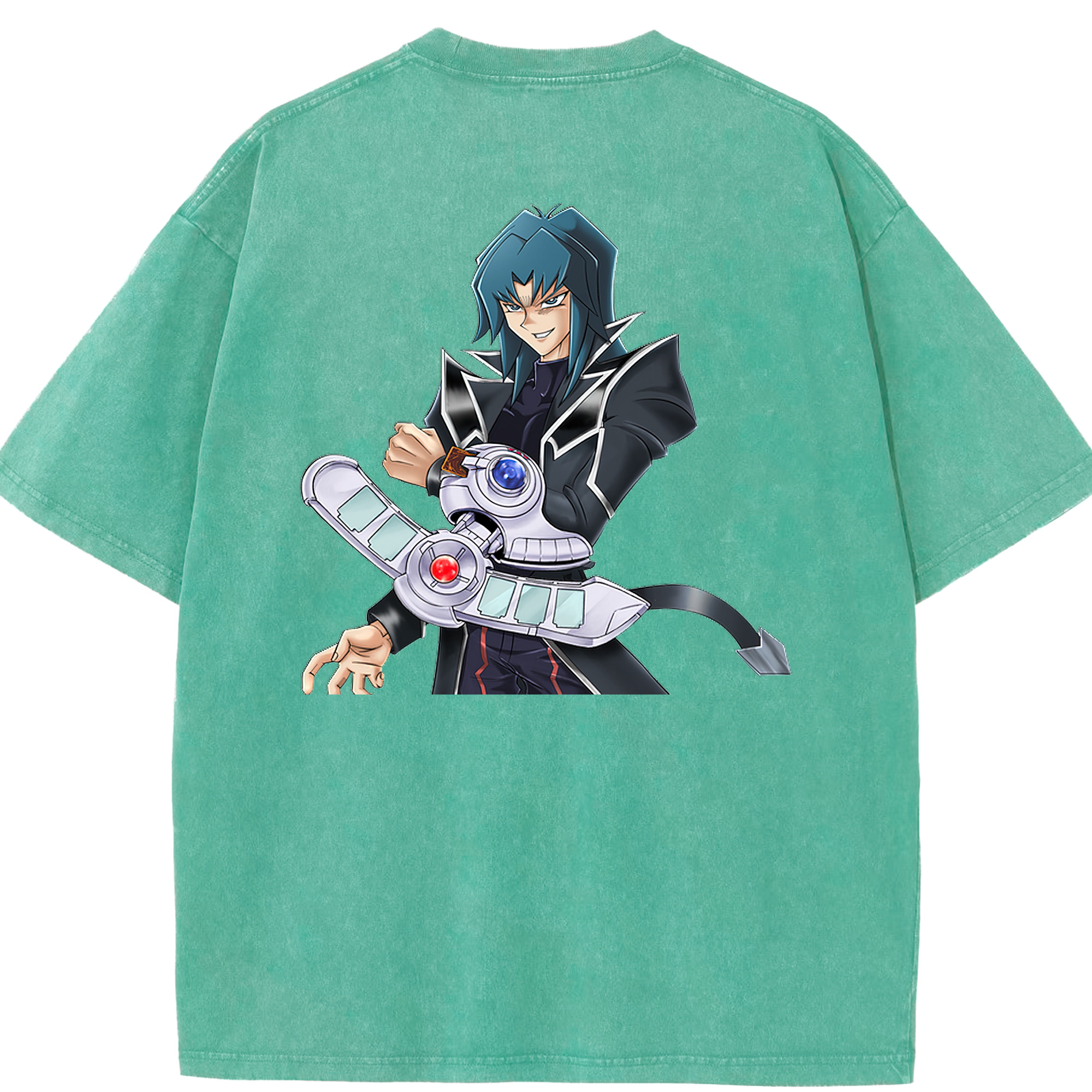 （画像用） 遊☆戯☆王 Yu-Gi-Oh! 綿100% ヴィンテージ風 半袖Tシャツ（背面プリント）